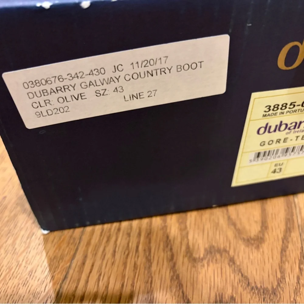 Dubarry Galway Country Boot NWT Olive size 43